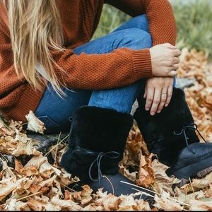 NWB ULU Nuna Leather Fur Snow Boots - US 8M